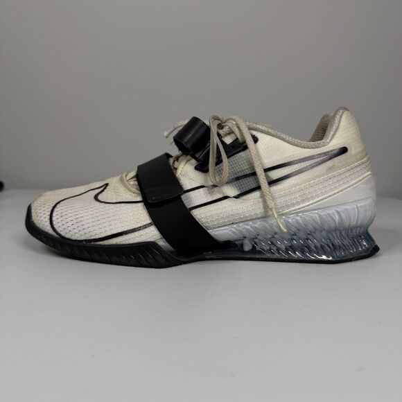 Nike Weightlifting Shoes Mens 12 White Romaleos 4 CrossFit Fitness main image 9